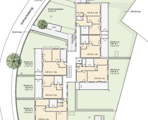 Lageplan OG Frastanz Hofnerfeldweg