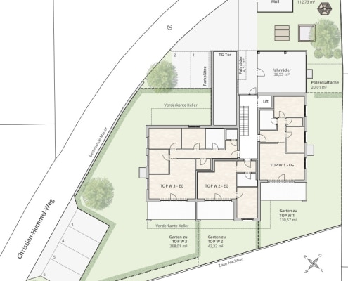 Lageplan Erdgeschoss