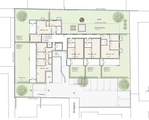 Lageplan Erdgeschoss