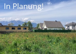WA Rankweil, Korngasse, Grundstück mit Blick Richtung Westen, In Planung