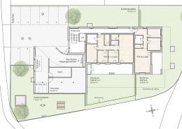 Lageplan Variante EG